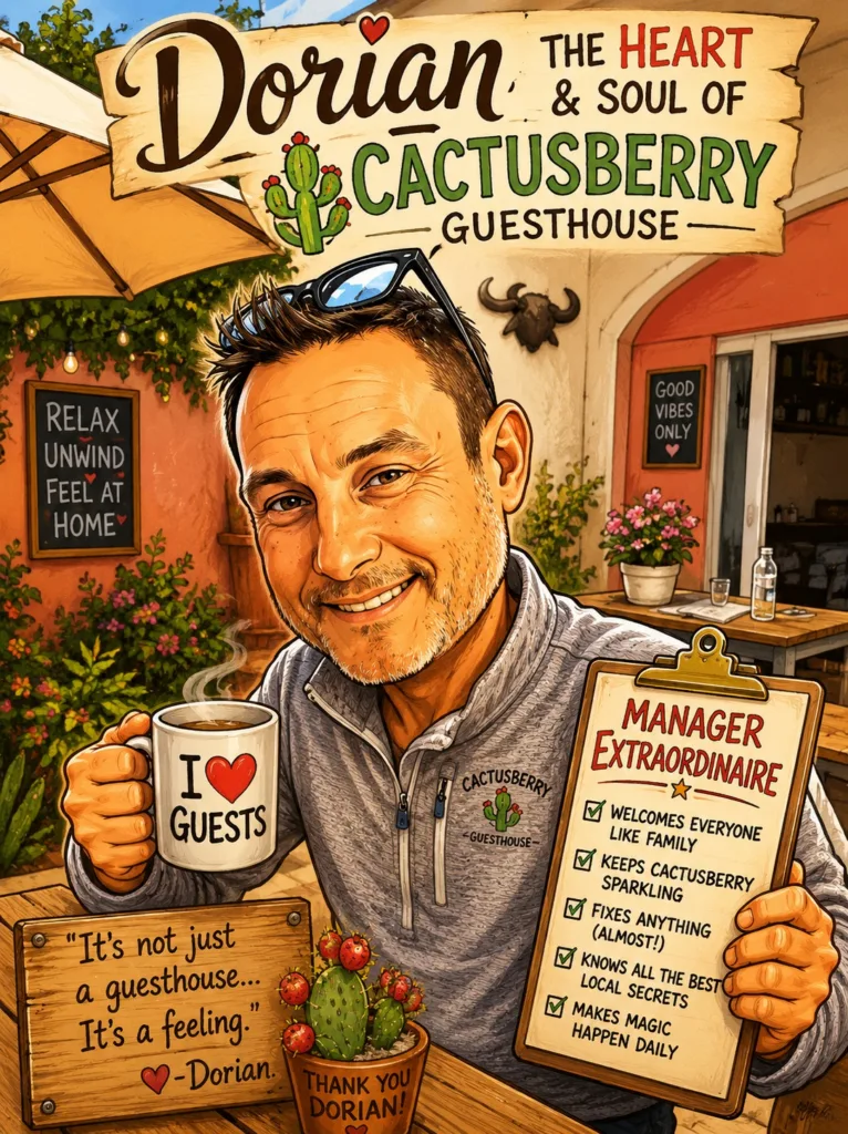 Dorian at Cactusberry Guesthouse in Cape Town